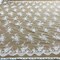 1 Yard Elegant Ivory Corded Beaded Bridal Lace Fabric on Net Mesh 54 inch Width